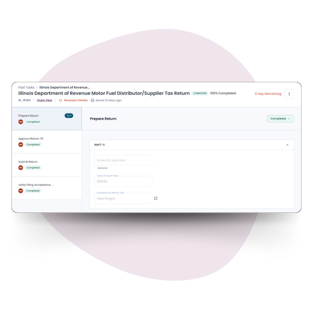 Approval workflow & task management