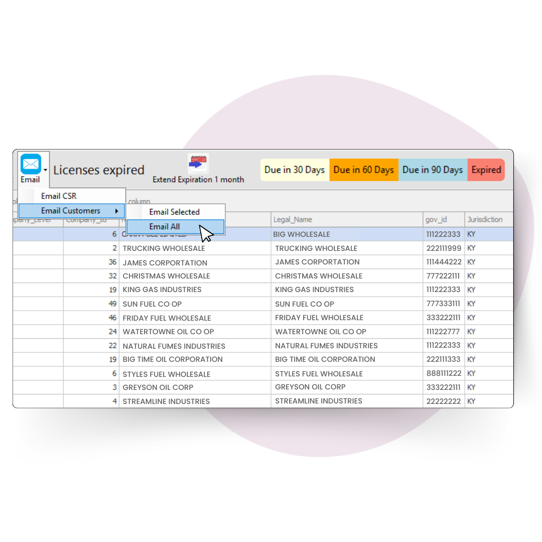 Renew with business license management software